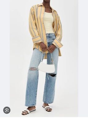 SLVRLAKE wide straight Leg Jeans in enough is enough SOLD OUT in size 23!!!